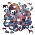 Octopus Wooden Puzzle For Adult  Wooden Jigsaw Puzzle  Large 5 Hours To Complete