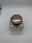 Antique 1910 Henry Matthews Sterling Silver Mounted Glass Vanity Jar W Clock Lid