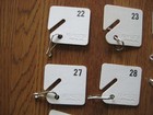 17 Ke-master  Key Tags  s 22-32  34-39 Slotted Rack Tags Partial Pkg New Clean