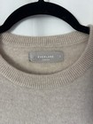 Everlane Sweater Medium Beige Crew Neck Cashmere Blend Womens