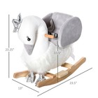 Kids Rocking Horse Swan Rocker With Sound  For 18-36 Months  White
