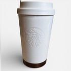 Starbucks Overseas 2017 Ss White  Gold To Go Cup Elma Tumbler Limited Rare