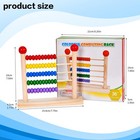 Wnwlwooden Abacus Frame Learning Tool Growth Toy Beads Educational Counting T   