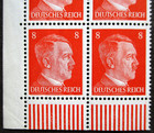 Block Of Ten Uncancelled Stamps Of Nazi Germany  deutsches Reich  World War Ii C