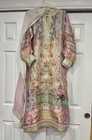 Ansab Jahangir Designer Pakistani Silk 2pc Suit Luxury Pret    