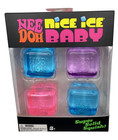 Authentic  Needoh Nice Ice Baby 4 Pack Nee Doh Mini Nice Cube Pink Blue Purple