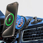 Fast Charging 15w Wireless Charger Magnetic Car Charger Mount For Samsung Iphone
