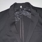 Express Men s Black Solid Extra Slim Suit Jacket 42s 2-button Notch