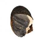 Pende Mask With Woven Hood Congo