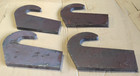 Weld On Fork Mounts  Over Bucket Pin Type  3 4  Thick Cnc Cut Steel    set Of 4 