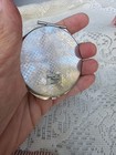 Espana Spanish Flamenco Dancers Silver Tone Makeup Powder Compact Mirror