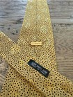 A  Taghi Santos Stefano Yellow Patterned Silk Tie