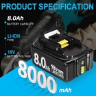 For Makita 18v Battery 3 0ah 8 0ah Li-ion Bl1830 Bl1850 Bl1840 B Lxt Tool
