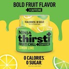 Ninja Thirsti Flavored Water Drops  Fruiti Chill  Lemon Lime 3pk With Caffeine    