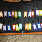 Hanging Car House Business Key Organizer Zip Binder 24 Tags Orange Waterproof