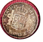 1795 2 Reales Peruvian Silver Coin  325  Years Old  peru  F-vf  61