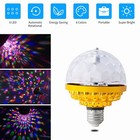 6w Rgb Crystal Ball Auto Rotating Led Stage Light Bulb Disco Party Bulb Lamp E27