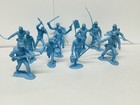 Marx Civil War Union Infantry Light Blue 12 Figures Vintage Soldiers