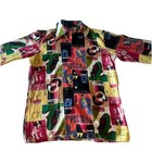 Vintage 70s 80s John Henry French Dress Shirt  W  Noveltex Grau Prints Very Rare