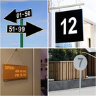 4 Inch Large Number Stencils For Painting - 11 Pack Number Stencil Templates
