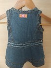 Vintage Dora The Explorer 2000 s Baby Girl Denim Overalls Dress 2t Preorder Y2k
