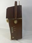 1959 Philco Safari H 2010 1st Portable Transistor Tv  Powers On Vintage Brown
