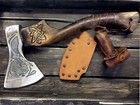 Custom Handmade Carbon Steel Viking Hatchet Hunting Tactical Tomahawk Axe