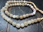 Antique Venetian Skunk Eye Trade Bead Strand 26  - Mixed Glass Beads  Unique