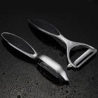 2pc Stainless Steel Vegetable Fruit Peeler Non Slip Handle Potato Carrot Peeler
