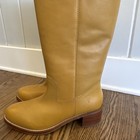 New  Frye Women   s Camryn Campus Style Boots Size 9 5 Banana Leather Tall Nwob