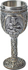 Medieval Viking Knight Chalice Wine Goblet Gothic Metal Cup Drinking Vessel With