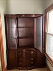 Vintage Drexel New Travis Court Mahogany Bow-front China Cabinet 518-928-3287