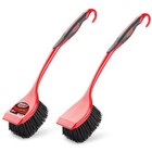 Libman Red Black High Power Long Scrub Brush 3 75 Inch Width