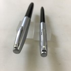 Sheaffer Imperial Steel Black Set Fp bp converter 6 Cart Steel Fine New Usa