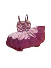 Girls Pink Sleeveless Ballet Dance Dress Tutu Leotard Layered Tulle Skirt