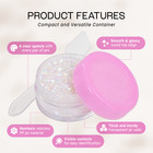 240pcs 10g 10ml Makeup Cream Cosmetic Pink Sample Jar Containers With Spatulas