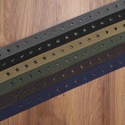 Men s Belt Porous Canvas Pin Buckle Leather Belt Outdoor Sports Belt q