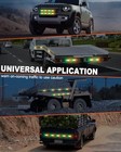  8pcs Emergency Strobe Lights For Trucks  Sync Feature Vehicles Green Amber