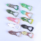 10pcs Topwater Frog Lure Floating Bait With Double Propeller Fishing Lures