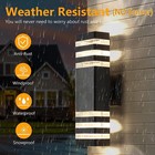 Modern Led Up Down Wall Light Sconce Dual Head Lamp Fixtures Outdoor Waterproof