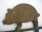 Antique Old Cast Iron Pig Weather Vane   Fine Design