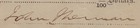 John Sherman - Check Double Signed 10 27 1863