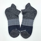 4 Pairs Women s Cushion Tri-block Ankle Socks Size Med Soft Blue Bombas Nwt