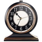  Vintage Desk Clock Silent-non-ticking 10-inch Dial Table Clock retro Mantel 