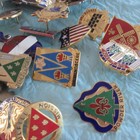 Vintage Lot Of 75 Loose Us Army Regimental Crests Nos