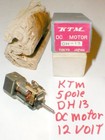 In-line 5 Pole Armature Motor 12 Volt Dh 13 Slot Car Motor Ktm Vintage 1960s Nos
