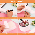 2pcs Faux White Fur Fabric  Adhesive Self Stick Fur Strips For Decorations