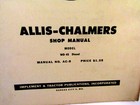 I t Shop Service Manual Allis Chalmers Wd-45 Diesel Shop Manual No  Ac-5