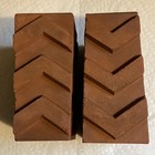 2 Antique Unique Design 1 2 Bricks Arch  Beveled  Z  V  Fireplace  Deco Bookends