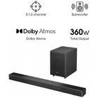 Hisense Ax3120g 3 1 2ch Sound Bar With Wireless Subwoofer 360w Dolby Atmos Bt5 3